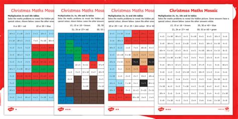 Multiplication Mosaic Christmas Maths Worksheets Twinkl Holiday Multiplication Worksheet - Holiday Multiplication Worksheet