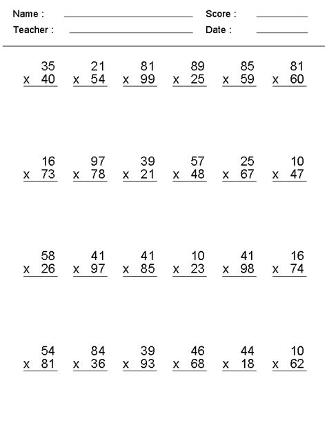 Multiplication Online Exercise For Grade 4 Live Worksheets Worksheet On Multiplication Grade 4 - Worksheet On Multiplication Grade 4