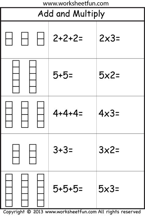 Multiplication Repeated Addition Free Printable Worksheets Multiplication As Repeated Addition Worksheet - Multiplication As Repeated Addition Worksheet