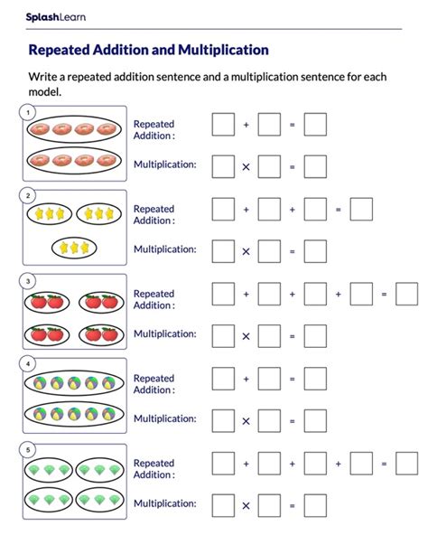 Multiplication Repeated Addition Interactive Worksheet Multiplication As Repeated Addition Worksheet - Multiplication As Repeated Addition Worksheet