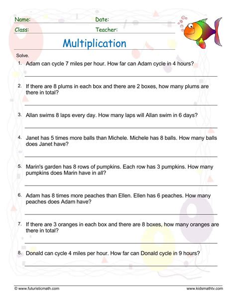 Multiplication Story Problems Magnificent Multiplication For Kids Math Multiplication - Kids Math Multiplication
