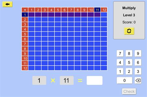 Multiplication Tables With Times Tables Games 12 Math Facts - 12 Math Facts