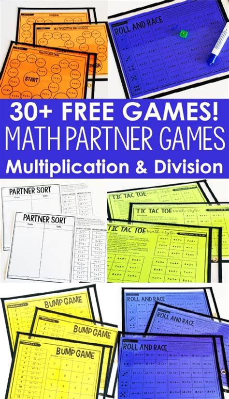 Multiplication To Division   Free Math Partner Games For Multiplication And Division - Multiplication To Division