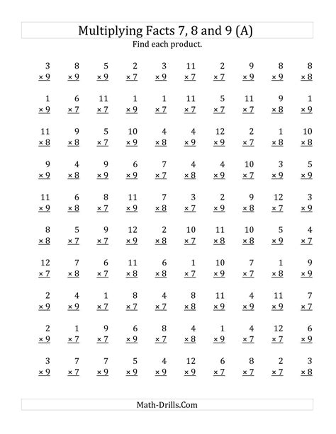 Multiplication Worksheets 9s Printablemultiplication Com 9s Multiplication Worksheet - 9s Multiplication Worksheet
