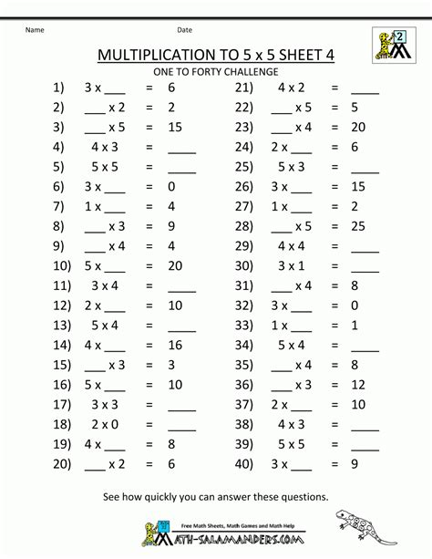 Multiplication Worksheets Grade 5   Printable Multiplication Worksheet For Grade 5 With Pictures - Multiplication Worksheets Grade 5