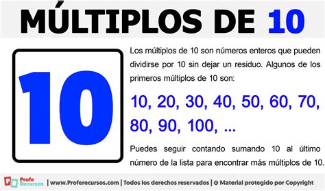 Multiplos De 10