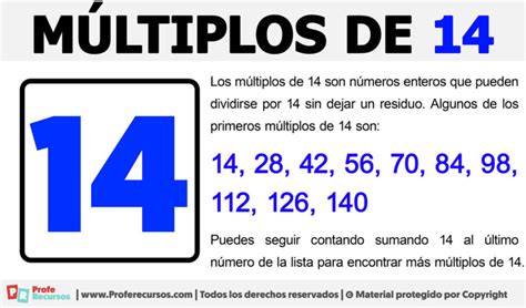 Multiplos De 14