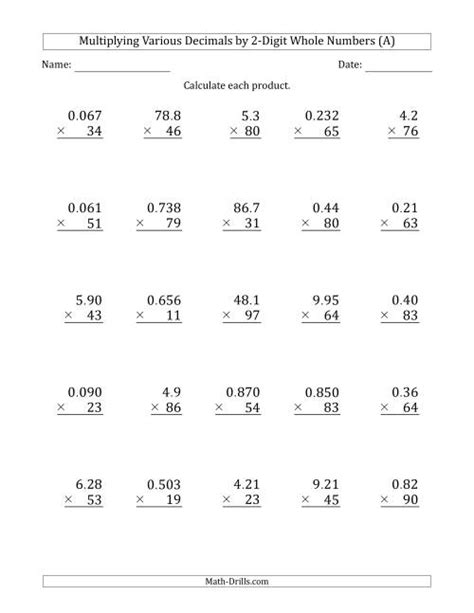 Multiply Multi Digit Whole Numbers Worksheets Multiply Multi Digit Numbers Worksheet - Multiply Multi Digit Numbers Worksheet