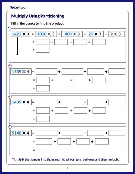 Multiply Using Strategies Math Worksheets Splashlearn Multiplication Strategies Worksheet - Multiplication Strategies Worksheet