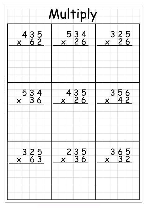Multiplying 2 Digit By 2 Digit Numbers A Long Multiplication Worksheet - Long Multiplication Worksheet