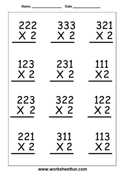 Multiplying 3 Digit By 1 Digit Numbers With Three Digit By One Digit Multiplication - Three Digit By One Digit Multiplication