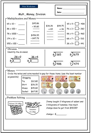 Multiplying And Dividing Money Wyzant Lessons Division With Money - Division With Money