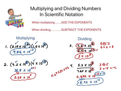 Multiplying And Dividing Numbers In Scientific Notation Scientific Notation Multiplication And Division Worksheet - Scientific Notation Multiplication And Division Worksheet