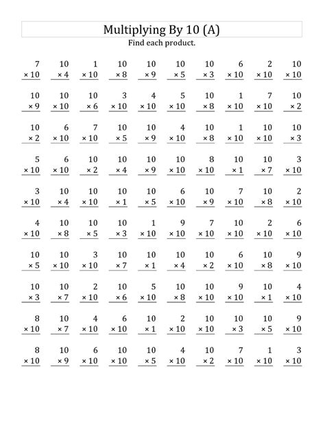 Multiplying By 10 Math Practice Worksheet Grade 3 3th Grade Reading Worksheet - 3th Grade Reading Worksheet
