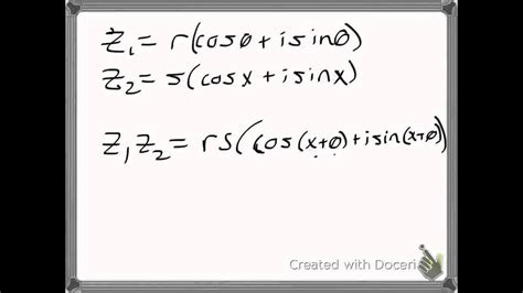 multiplying complex numbers polar form YouTube