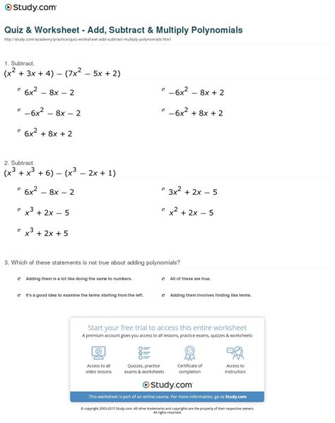 Multiplying Polynomials Worksheets Answer 2020vw Com Add Subtract Multiply Polynomials Worksheet - Add Subtract Multiply Polynomials Worksheet