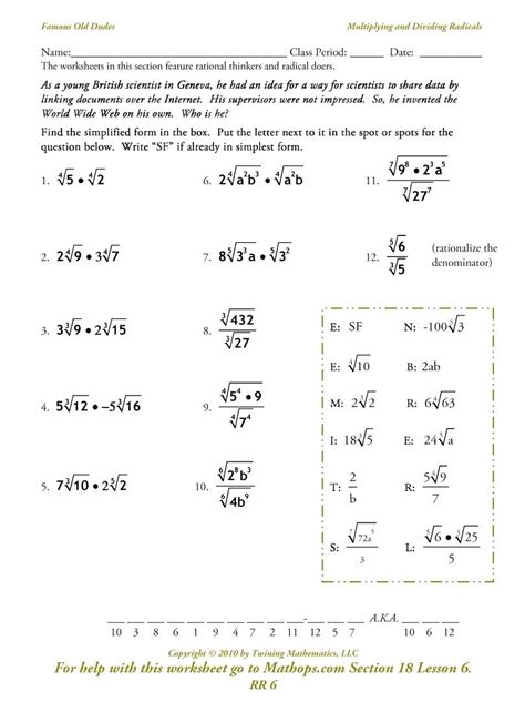 Multiplying Square Roots Worksheet Free Download On Line Adding Subtracting Square Roots - Adding Subtracting Square Roots