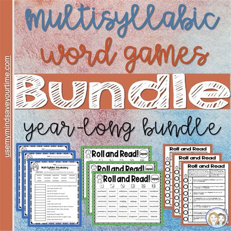 Multisyllabic Words Game In A Bundle With Multisyllabic List Of Multisyllabic Words 5th Grade - List Of Multisyllabic Words 5th Grade