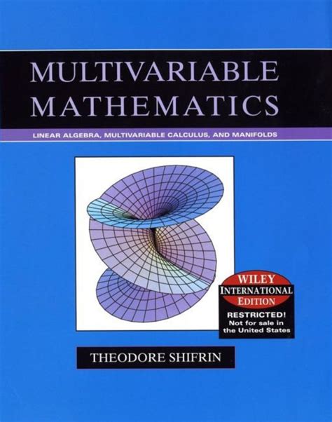 Download Multivariable Mathematics By Theodore Shifrin 