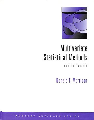 Multivariate Statistical Methods Morrison 4th Edition