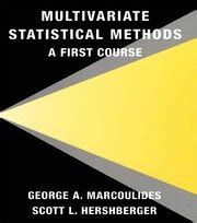 Read Online Multivariate Statistical Methods A First Course 