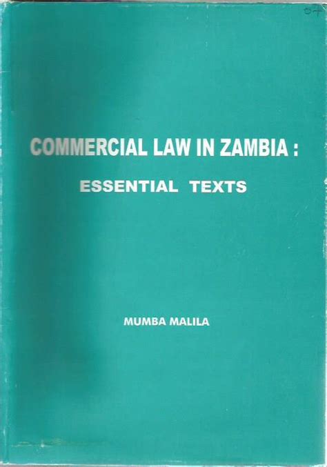 mumba malila commercial law in zambia pdf