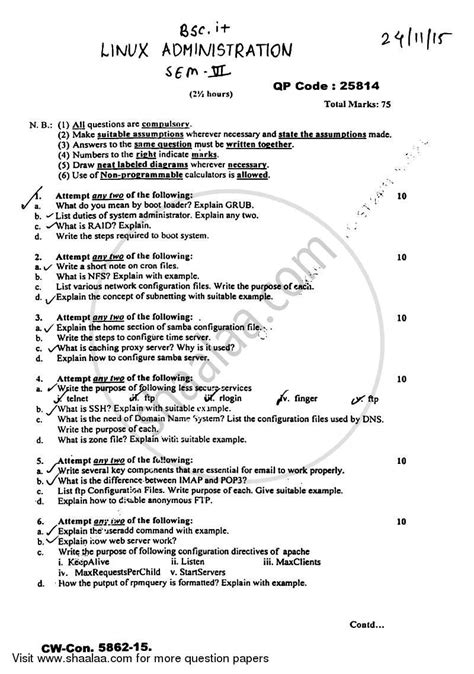 Full Download Mumbai University Tybsc It Linux Question Papers 