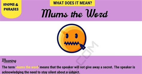 Mum's The Word