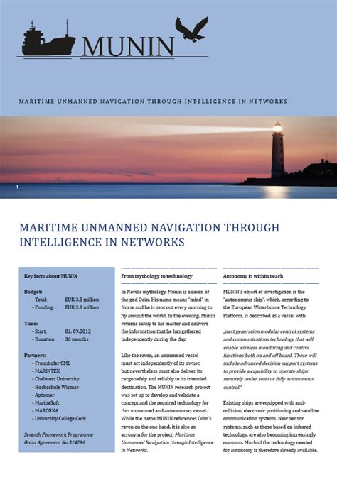 Read Online Munin Report Pdf Munin Munin Maritime Unmanned 