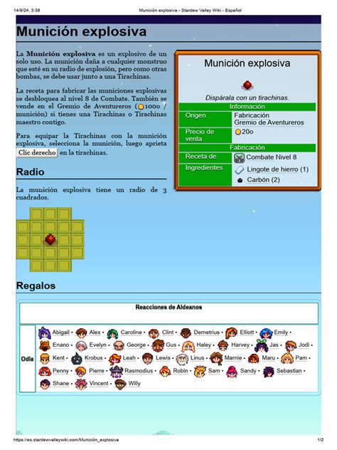 Munição Explosiva Stardew
