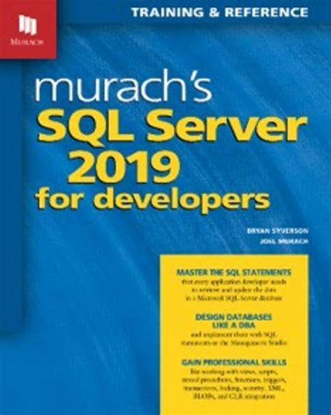 Murach Apos S Sql Server 2012 For Developers Training A