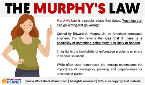 Murphy's Law Murphy's Law