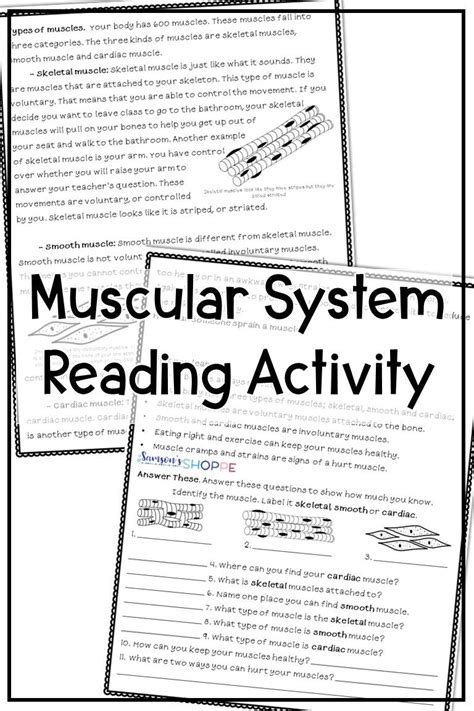 Muscles Reading Comprehension Worksheet Edhelper Muscle Worksheet 3rd Grade - Muscle Worksheet 3rd Grade
