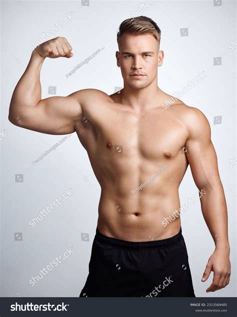 muscular nude man