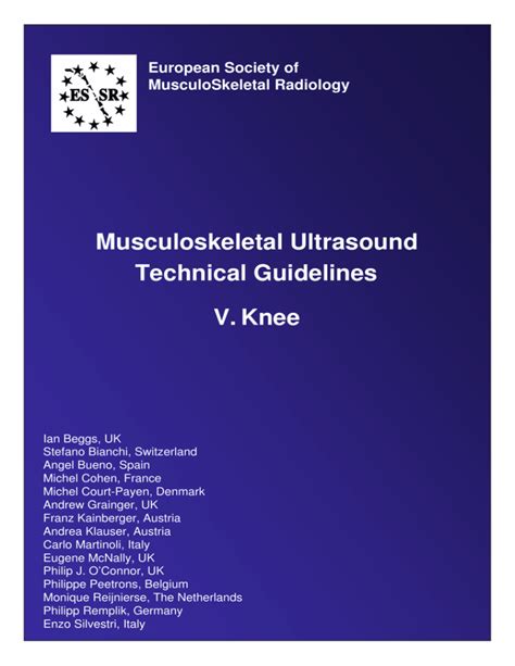 Read Online Musculoskeletal Ultrasound Technical Guidelines Preface Springer 