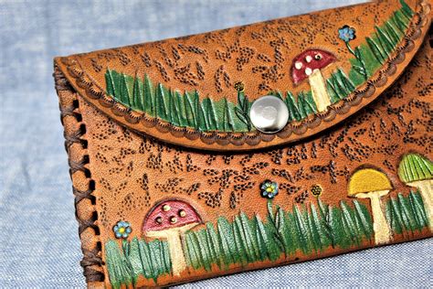 mushroom leather wallet