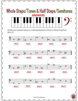 Music Theory Worksheets Whole Steps Tones And Half Sharps Flats And Naturals Worksheet Answers - Sharps Flats And Naturals Worksheet Answers