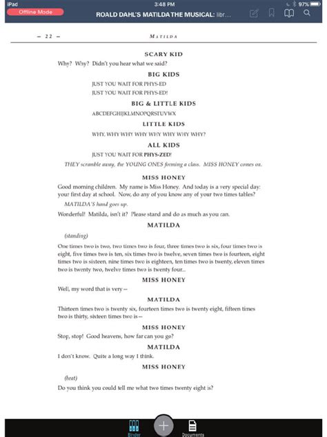 Musical Matilda Script
