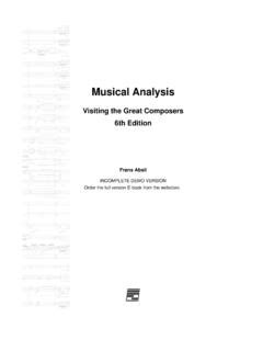 Download Musical Analysis Visiting The Great Composers 6Th Edition 