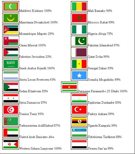 muslim countries flags