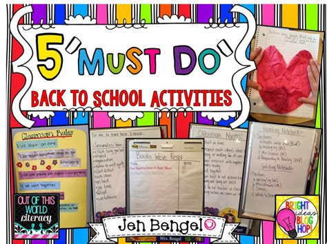 Must Do Activities For The First Week Of 1st Grade Learning Activities - 1st Grade Learning Activities