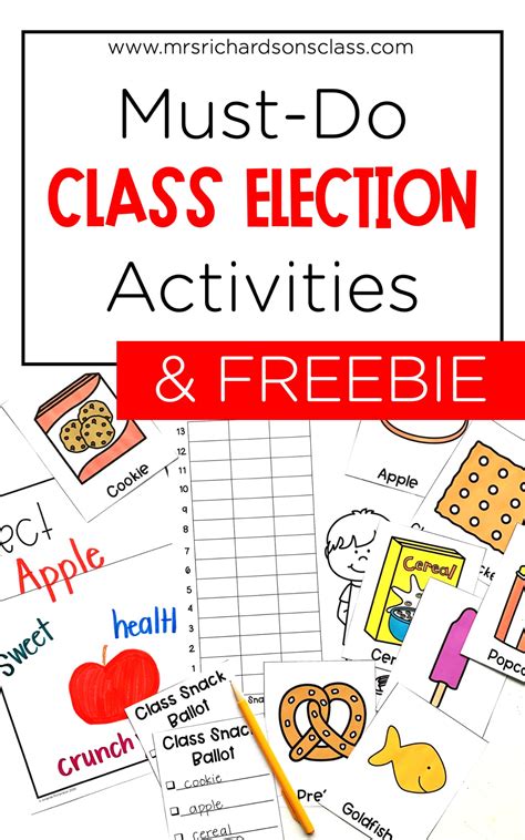 Must Do Class Election Activities Freebie Mrs Election Day Activities For Third Grade - Election Day Activities For Third Grade