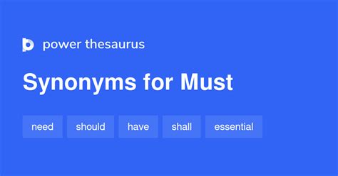 Must Synonym