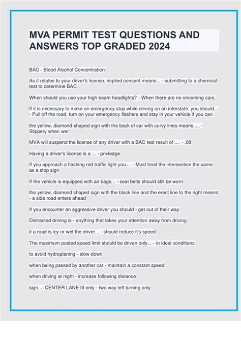 mva practice test 500 questions
