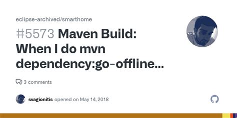 mvn dependency:go-offline doesn