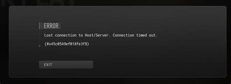 mw2 lost connection to host/server. Connection timedout. YouTube