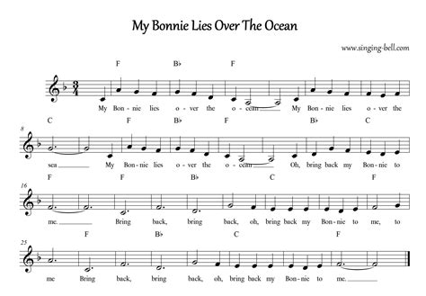 my bonnie lies over the ocean instrumental
