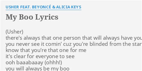My Boo   Usher My Boo Lyrics Azlyrics Com - My Boo