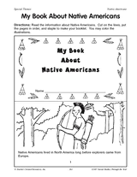 My Book About Native Americans Printable 2nd 4th Native American Worksheets 2nd Grade - Native American Worksheets 2nd Grade