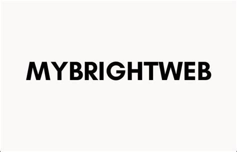 My Bright Web